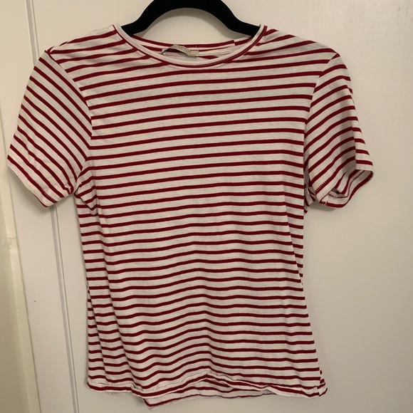 Zara Striped Basic T shirt - size S - Picture 1 of 2